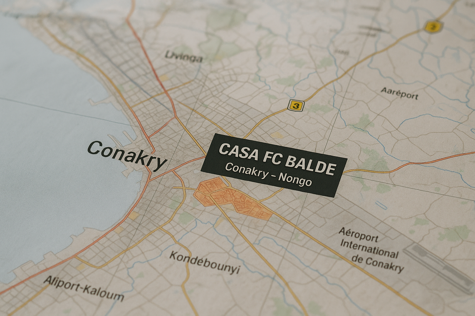 Carte – localisation de CASA Baldé à Conakry